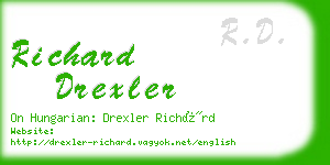 richard drexler business card